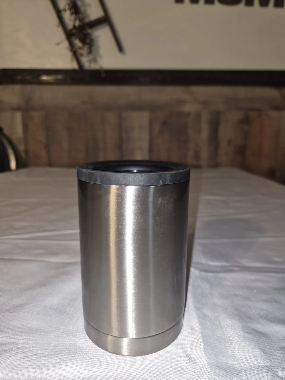Stainless Steel Insulated Tumbler with Black Lid